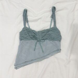 Edikted Ruffled Assymetric Tank Top